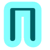 😄 Эмодзи «Буквы синие» для Telegram