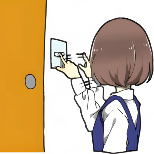 🚪 Стикер «Яндере тян» для Telegram