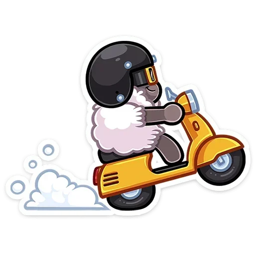 🛵 Стикер «Янг без надписей» для Telegram