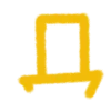 🏳️ Эмодзи «Yellow love - жёлтые буквы» для Telegram