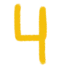 🏳️ Эмодзи «Yellow love - жёлтые буквы» для Telegram