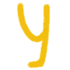🏳️ Эмодзи «Yellow love - жёлтые буквы» для Telegram