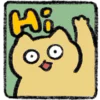 Стикер 49 Yellow Cat