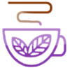 ☕️ Эмодзи «Градиент коричнево-фиолетовый» для Telegram