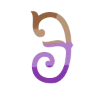 🌺 Эмодзи «Градиент коричнево-фиолетовый» для Telegram