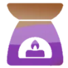 🪔 Эмодзи «Градиент коричнево-фиолетовый» для Telegram