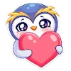❤️ Эмодзи «Пингвинчик Юки» для Telegram