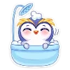 🛁 Эмодзи «Пингвинчик Юки» для Telegram
