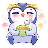 🍵 Эмодзи «Пингвинчик Юки» для Telegram