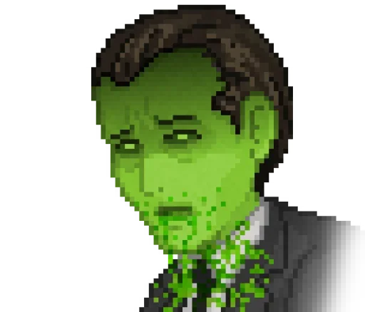 🤮 Стикер «Yuppie psycho» для Telegram