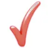 Стикер 48 Red #status #color #red #girl