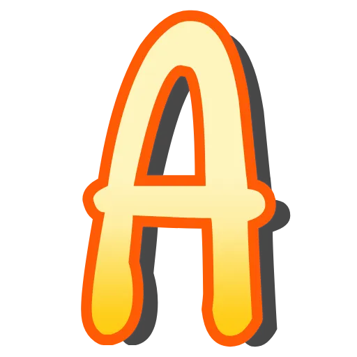 Стикерпак Буквы анимированные и смайлики для Telegram
