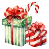 🎁 Эмодзи «Зелёные зимние буквы» для Telegram