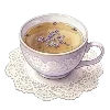 ☕️ Эмодзи «лавандовые эмодзи и буквы» для Telegram
