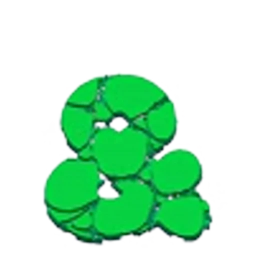 🤩 Эмодзи «Green Animated - зелёные анимированные буквы и иконки» для Telegram