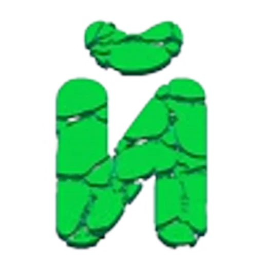 🤩 Эмодзи «Green Animated - зелёные анимированные буквы и иконки» для Telegram