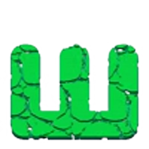 🤩 Эмодзи «Green Animated - зелёные анимированные буквы и иконки» для Telegram