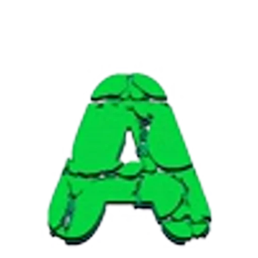 Эмодзи «Green Animated - зелёные анимированные буквы и иконки» для Telegram — обложка
