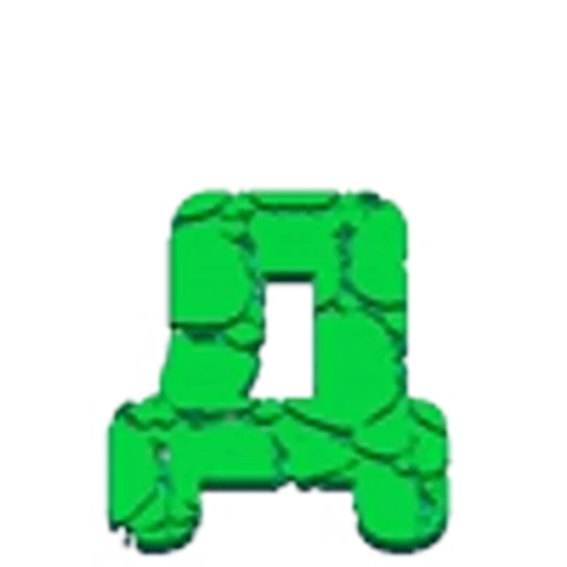 🤩 Эмодзи «Green Animated - зелёные анимированные буквы и иконки» для Telegram