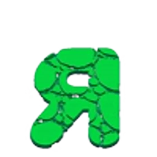 🤩 Эмодзи «Green Animated - зелёные анимированные буквы и иконки» для Telegram