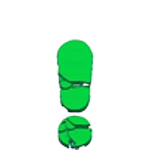 🤩 Эмодзи «Green Animated - зелёные анимированные буквы и иконки» для Telegram