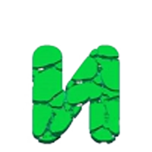 🤩 Эмодзи «Green Animated - зелёные анимированные буквы и иконки» для Telegram