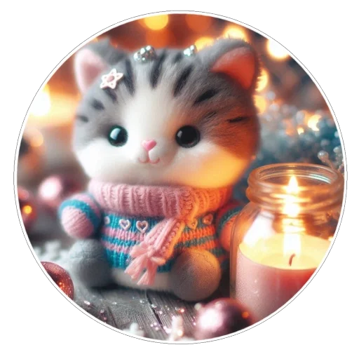 🐱 Стикер «Зима» для Telegram