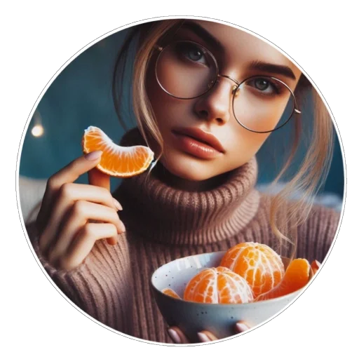🍊 Стикер «Зима» для Telegram