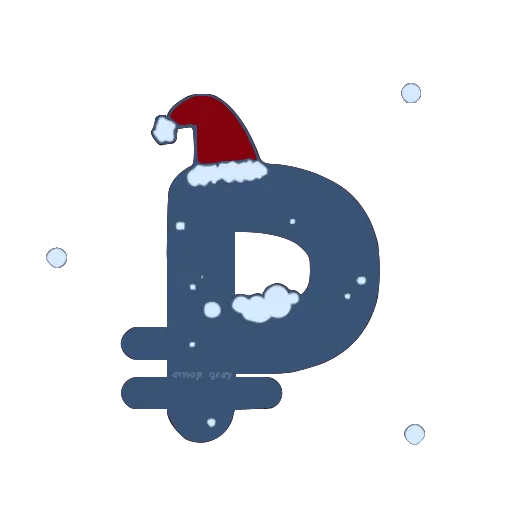Стикер 49 decor #fonts #static #vector #xmas