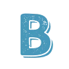 🙂 Эмодзи «Зимний набор букв и таблички с календарём» для Telegram