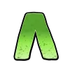 🤩 Эмодзи «Зомбячий шрифт - зелёные буквы» для Telegram