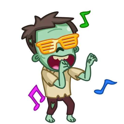 Стикер 10 Zombie