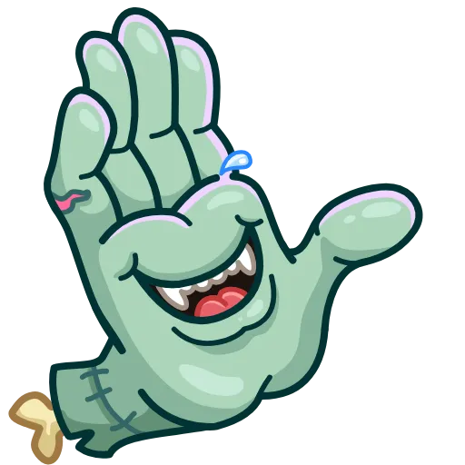 Стикер 4 Zombie Hand