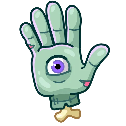 Стикер 5 Zombie Hand
