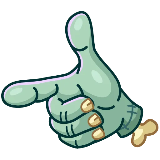Стикер 20 Zombie Hand