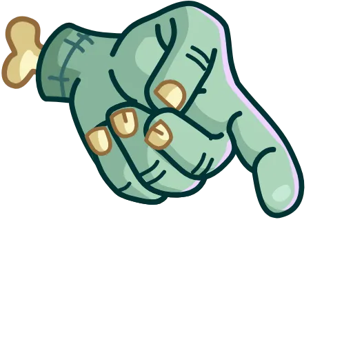 Стикер 22 Zombie Hand