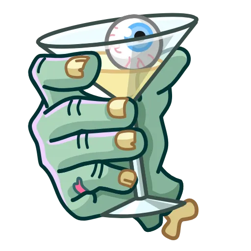Стикер 13 Zombie Hand