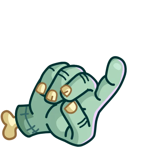 Стикер 23 Zombie Hand
