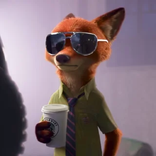 Стикер 43 😎 Видео набор стикеров по мульту «Zootopia Зверополис»