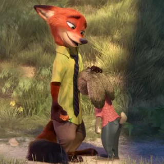 Стикер 45 😎 Видео набор стикеров по мульту «Zootopia Зверополис»