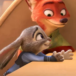Стикер 35 😎 Видео набор стикеров по мульту «Zootopia Зверополис»