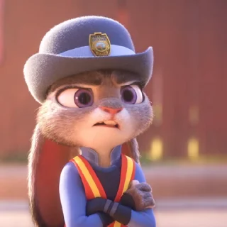 Стикер 14 😎 Видео набор стикеров по мульту «Zootopia Зверополис»