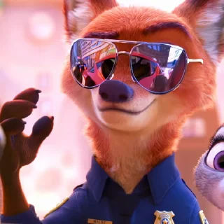 Стикер 51 😎 Видео набор стикеров по мульту «Zootopia Зверополис»