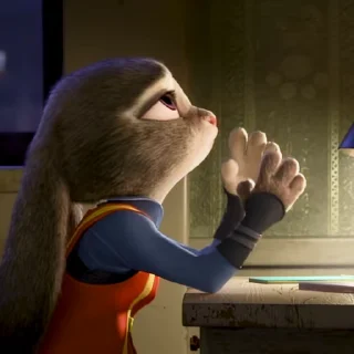 Стикер 19 😎 Видео набор стикеров по мульту «Zootopia Зверополис»