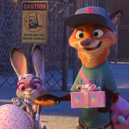 👋 Стикер «Judy and Nick» для Telegram
