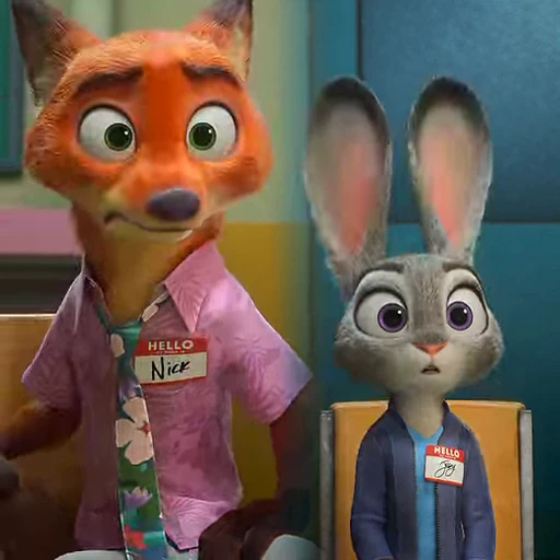 🤯 Стикер «Judy and Nick» для Telegram