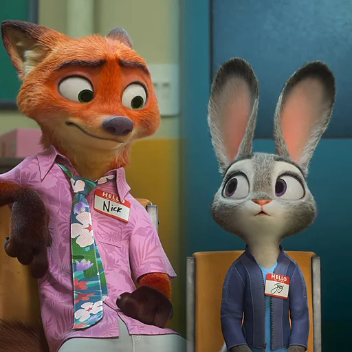 👀 Стикер «Judy and Nick» для Telegram
