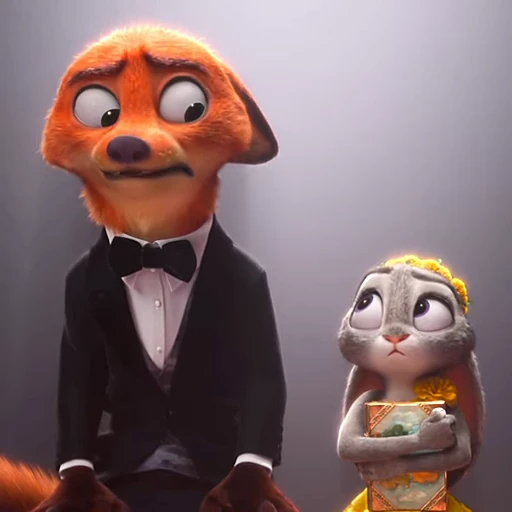 👀 Стикер «Judy and Nick» для Telegram