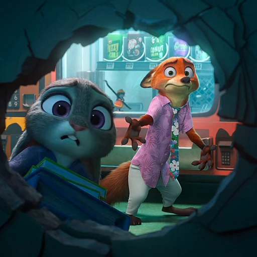 👀 Стикер «Judy and Nick» для Telegram