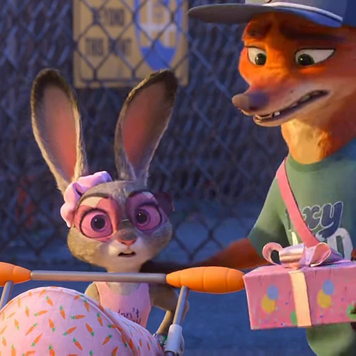🤗 Стикер «Judy and Nick» для Telegram